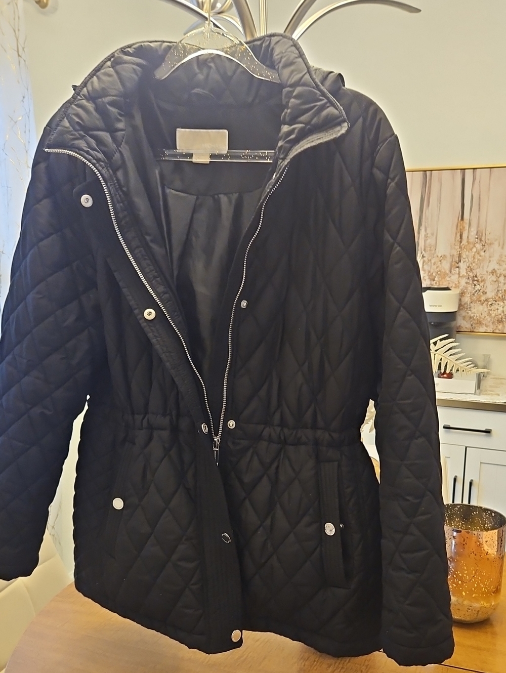 Michael Kors Black Quilted Puffer Jacket